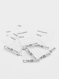 25 St. Universaletiketten mit Außenmaterial / Füllung auf Mischband