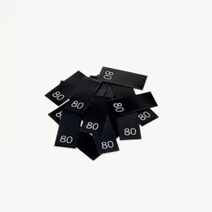 25 St. Textiletiketten Größe 80