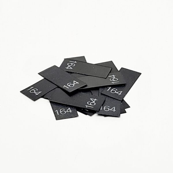 25 St. Textiletiketten Größe 164