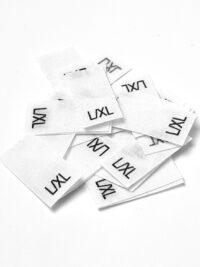 25 St. Größenetiketten L/XL auf Mischband