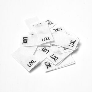 25 St. Größenetiketten L/XL auf Mischband