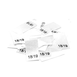 25 St. Textiletiketten Schuhgröße 18/19
