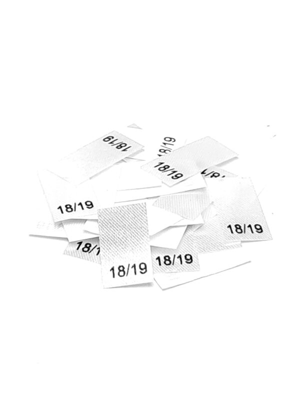 25 St. Textiletiketten Schuhgröße 18/19