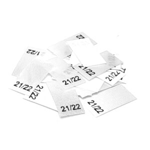 25 St. Textiletiketten Schuhgröße 21/22