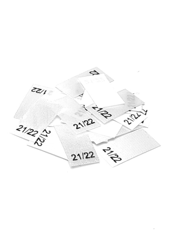 25 St. Textiletiketten Schuhgröße 21/22