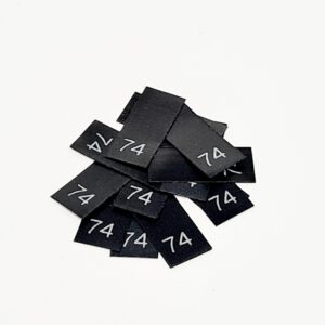 25 St. Textiletiketten Größe 74