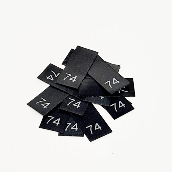25 St. Textiletiketten Größe 74