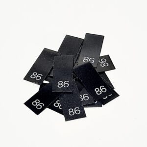 25 St. Textiletiketten Größe 86