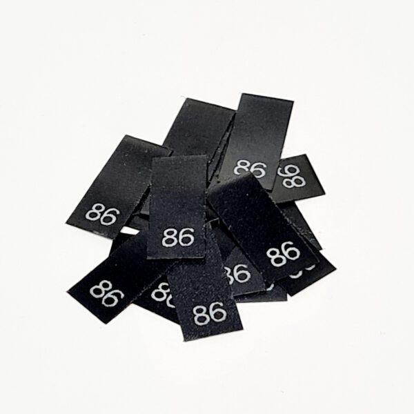 25 St. Textiletiketten Größe 86