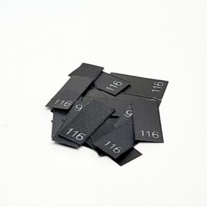 25 St. Textiletiketten Größe 116