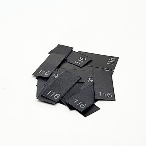 25 St. Textiletiketten Größe 116