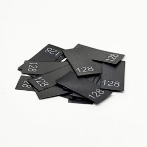 25 St. Textiletiketten Größe 128