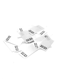 25 St. Textiletiketten -Schuhgröße 22/23