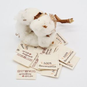 Natur-Baumwolle-Textiletiketten