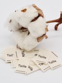 25 St. Textiletiketten Taille: ____ zum ausfüllen (französisch) france