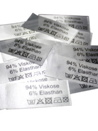 50 St. Textiletiketten 94% Viskose 6% Elasthan
