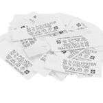 50 Textiletiketten 50% Polyester 50% Viscose