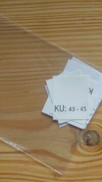 KU: 43 - 45 Kopfumfang-etiketten