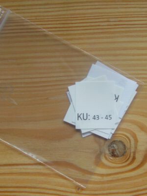 KU: 43 - 45 Kopfumfang-etiketten