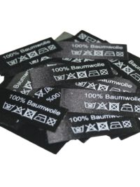 50 Textiletiketten 100% Baumwolle