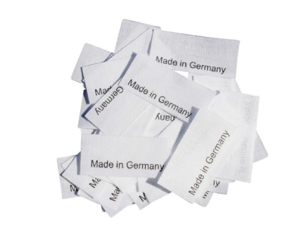 50 Textiletiketten Made in Germany
