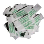 50 Textiletiketten 100% Biobaumwolle - grün