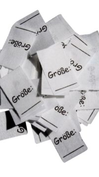 25 Textiletiketten Größe___""