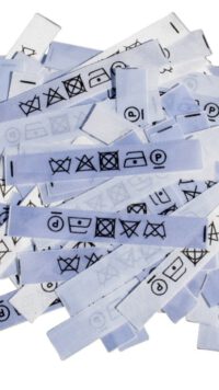 50 Textiletiketten nur mit Pflegesymbolen