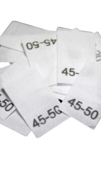 25 Textiletiketten für Mützen - KU 45-50cm