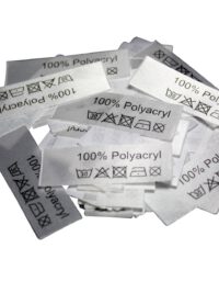 50 Textiletiketten 100% Polyacryl