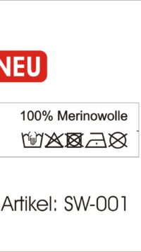 Merinowolle Etiketten zum Einnähen