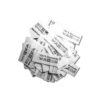 50 Textiletiketten 100% Baumwolle