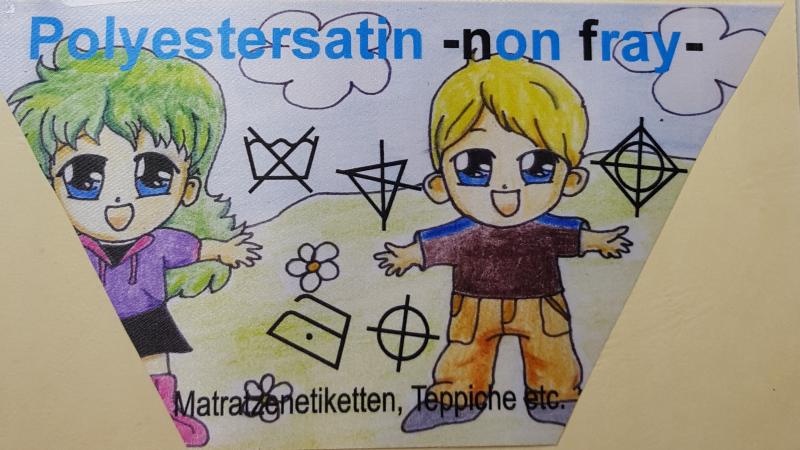 Textiletiketten selbstklebend