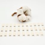 25 Textiletiketten Auswahl mit der Aufschrift von einzelnen Größen 34 - 176 bedruckt.