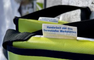 Taschen aus Bannern mit Label von Hödtke Vertrieb