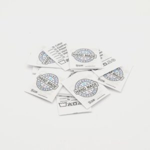 191 25 St. Textiletiketten Hand Made Universal in englisch & Pflegesymbole