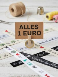 Textiletiketten + anderes als reduzierte Auslaufartikel und Restposten. • nur solange Vorrat reicht •